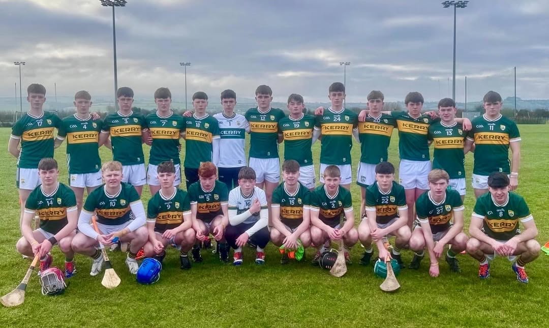 Noel O’Sullivan and Kerry hurling teammates after winning the Todd Nolan Tournament